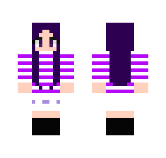Purple Stripe - Female Minecraft Skins - image 2