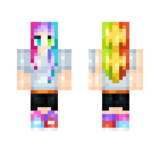 Colorful - Female Minecraft Skins - image 2