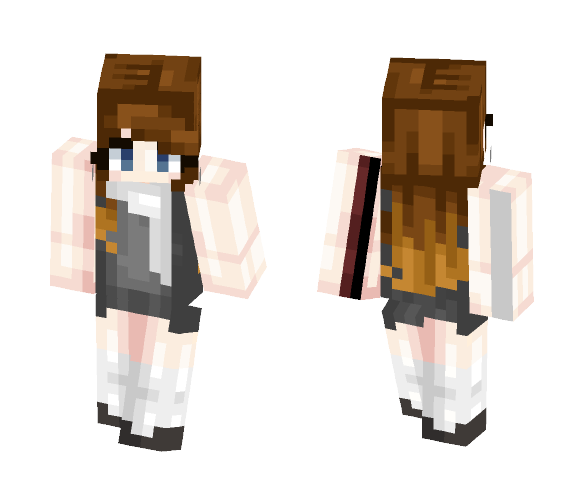 Girl with the Porcelain Skin - Girl Minecraft Skins - image 1