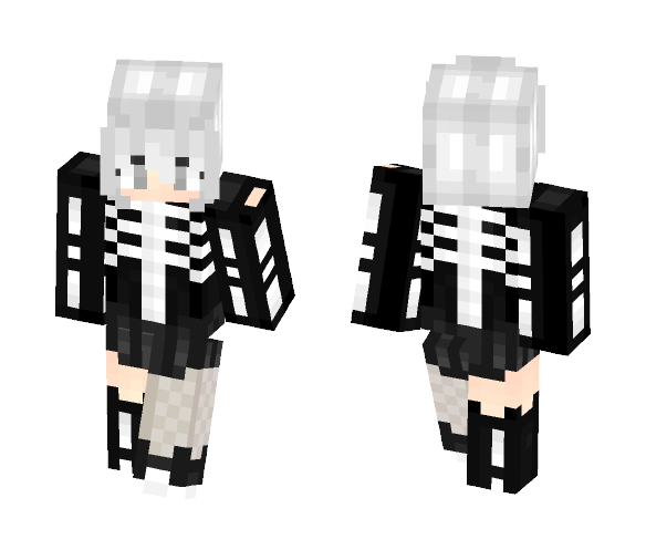 Skeleton Girl | Cassyyy - Girl Minecraft Skins - image 1