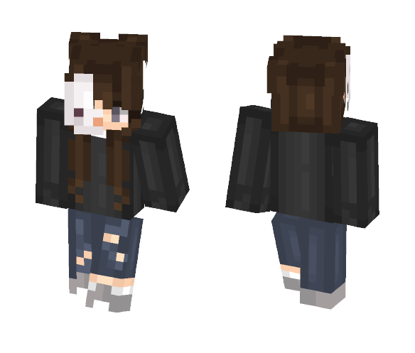 Girl with mask - Girl Minecraft Skins - image 1