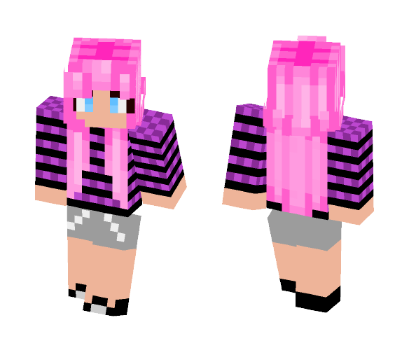 Kawaii pink girl - Girl Minecraft Skins - image 1