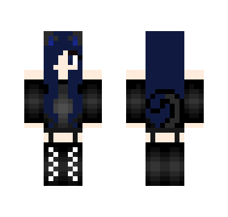 Blue Neko Girl - Girl Minecraft Skins - image 2