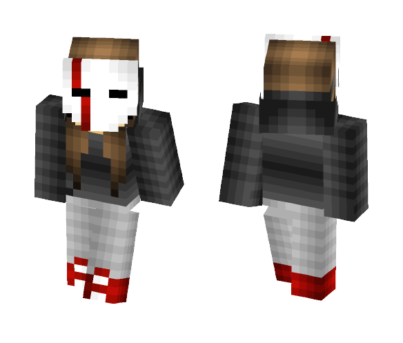 Girl With a Cool Mask - Girl Minecraft Skins - image 1