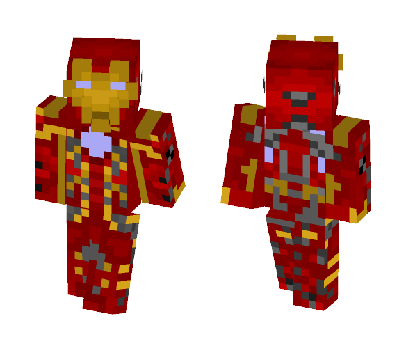 Iron Man MK 45 - Iron Man Minecraft Skins - image 1