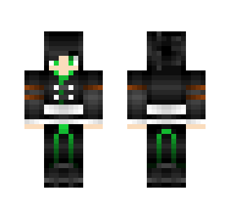 ~+~ The Green Lightning Mage ~+~ - Female Minecraft Skins - image 2
