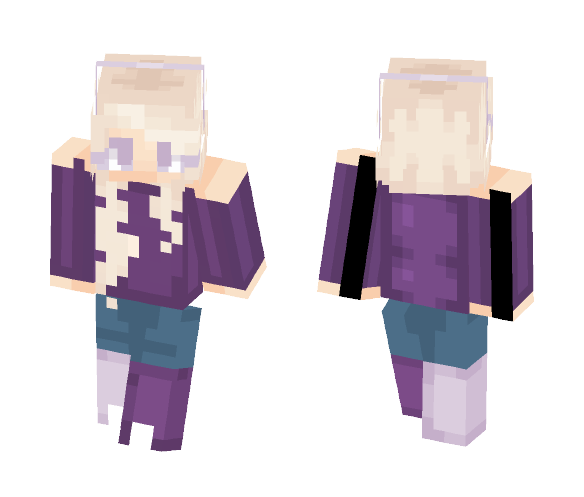 Purple Swirl (New shading style) - Female Minecraft Skins - image 1