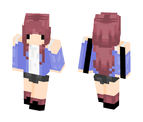 Red Haired Girl - Color Haired Girls Minecraft Skins - image 1