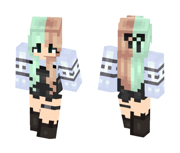 ~Two colored hair~ - Male Minecraft Skins - image 1