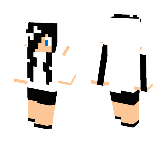 Cute Girl With Sweatshirt - Cute Girls Minecraft Skins - image 1