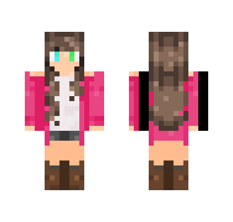 Girl with pink sweater - Girl Minecraft Skins - image 2