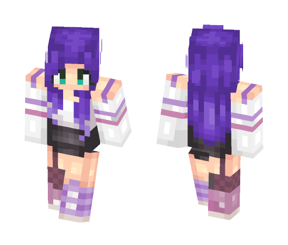 Purple Grapes!~ - Female Minecraft Skins - image 1