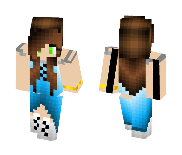 Lady in Blue - Female Minecraft Skins - image 1