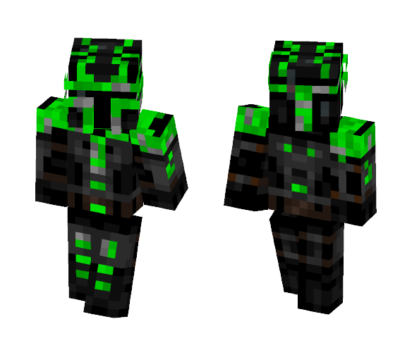 Green Mandalorian - Male Minecraft Skins - image 1
