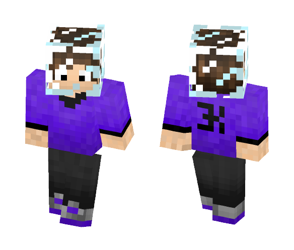 dude with glass on his head? - Male Minecraft Skins - image 1