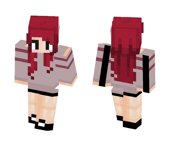 ♠ Red Star ♠ - Female Minecraft Skins - image 1
