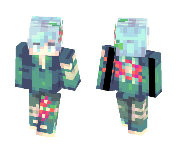 Floral Destruction - Male Minecraft Skins - image 1