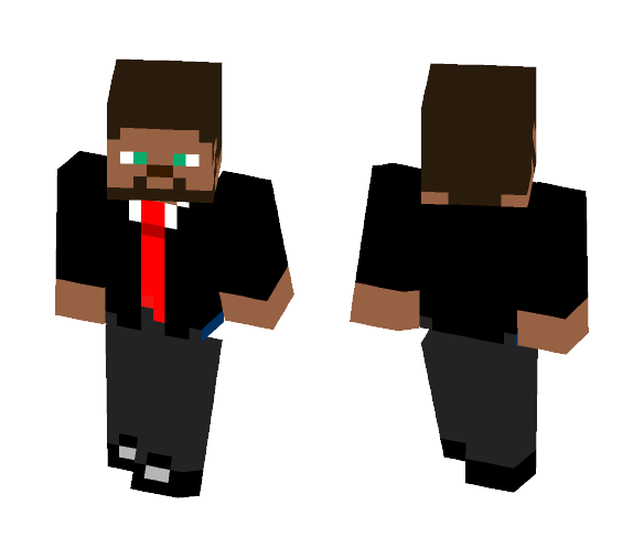 Tuxedo Steve - Male Minecraft Skins - image 1