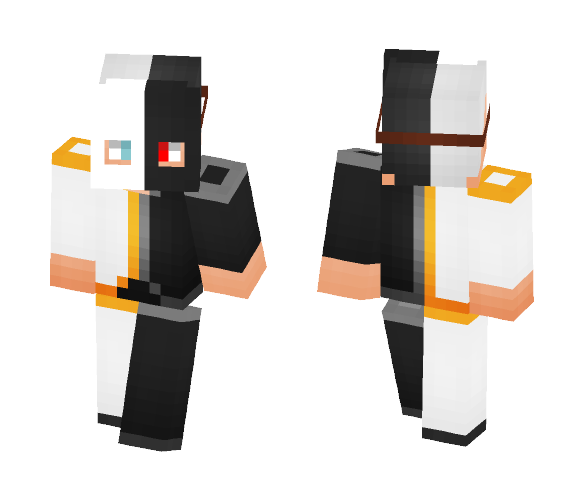 Black And White - Male Minecraft Skins - image 1