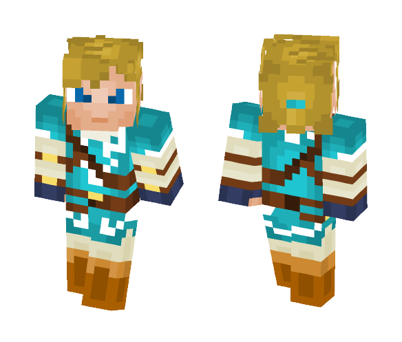 Link Zelda Breath of The Wild - Male Minecraft Skins - image 1