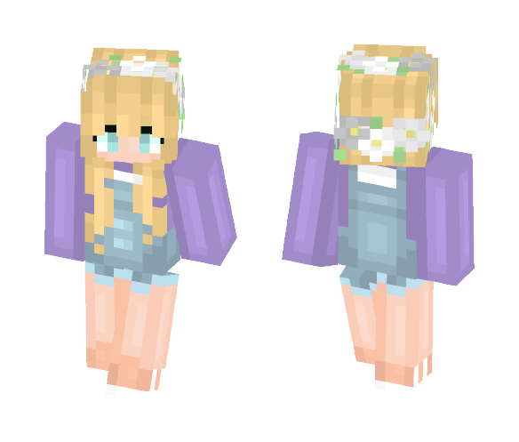dαиibєαя // Purple Overalls - Female Minecraft Skins - image 1
