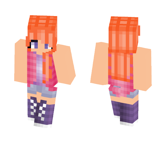 Neon Sunset - Female Minecraft Skins - image 1