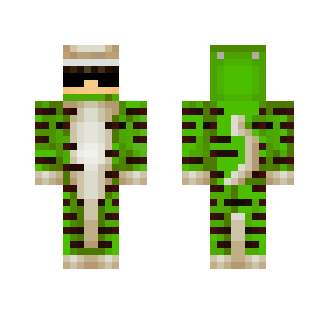 Green Tiger Pajamas w/ Shades - Male Minecraft Skins - image 2