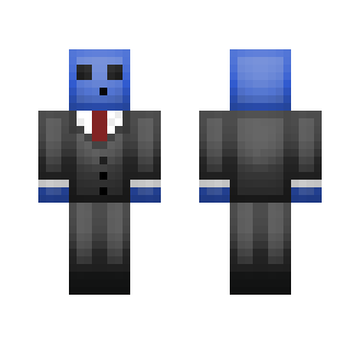 Blue Slime In A Suit [UPDATED] - Male Minecraft Skins - image 2