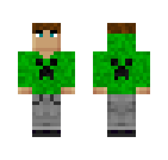 Me in Minecraft (creeper hoodie) - Male Minecraft Skins - image 2