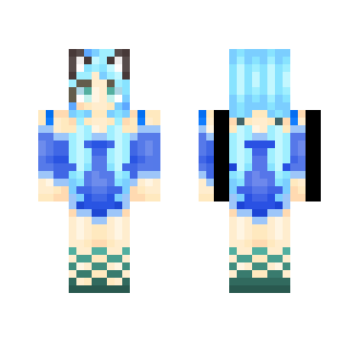Blue Kitty - Male Minecraft Skins - image 2