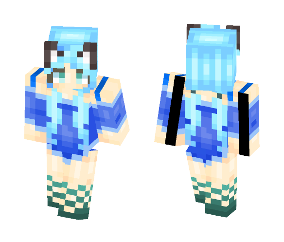 Blue Kitty - Male Minecraft Skins - image 1