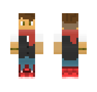 Red Scarf (For Grimlol) - Male Minecraft Skins - image 2