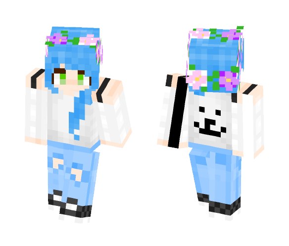 A girl in a jean - Girl Minecraft Skins - image 1