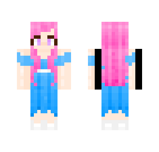 A girl in a blue dress - Girl Minecraft Skins - image 2