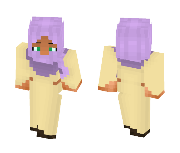 Lavender Hijab - Female Minecraft Skins - image 1