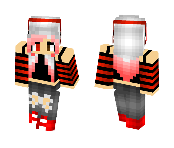 Red and Black girl :3 - Girl Minecraft Skins - image 1