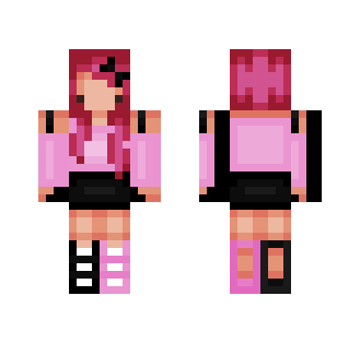 кяαzу ~ Black and bubble gum - Female Minecraft Skins - image 2