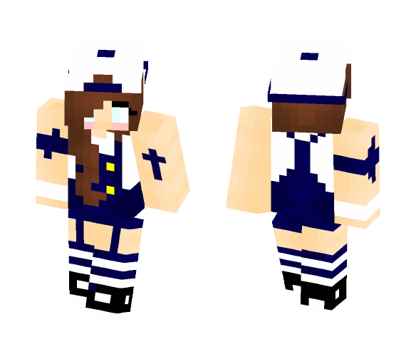 Overalls Girl - Girl Minecraft Skins - image 1