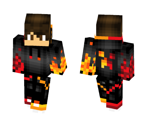 Flaming Boy - Boy Minecraft Skins - image 1