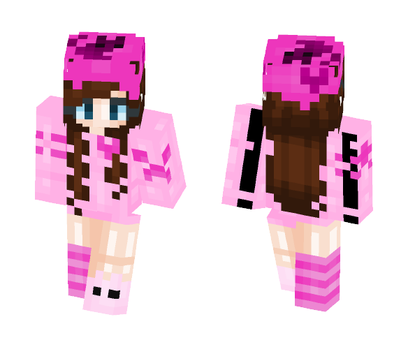 Bed Time In MC! ~Scartha~ - Female Minecraft Skins - image 1