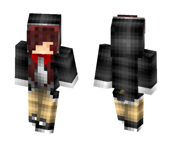 chibi hoodie girl - Girl Minecraft Skins - image 1
