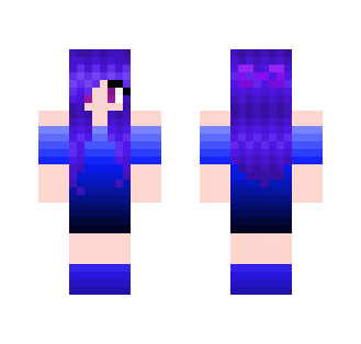 purple and blue - Female Minecraft Skins - image 2