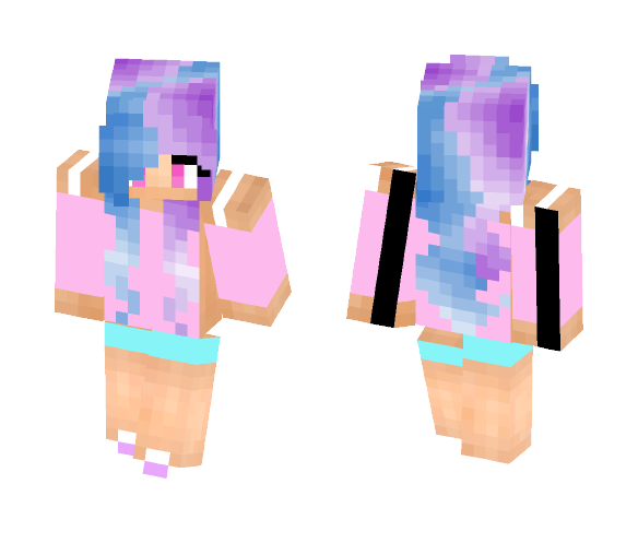 Summer Galaxy girl - Girl Minecraft Skins - image 1