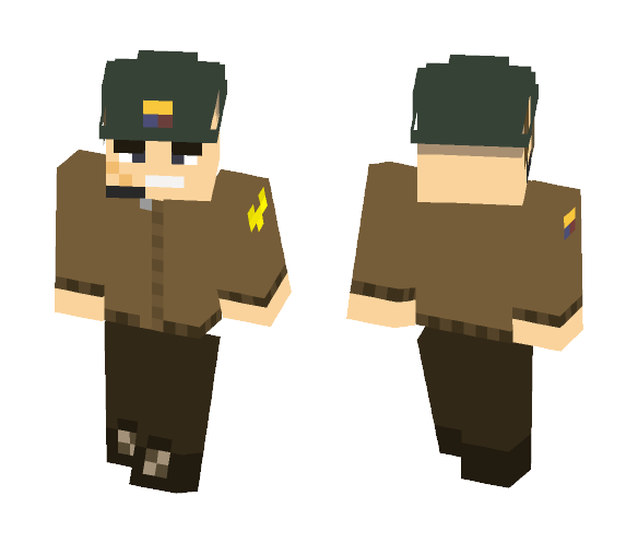 U.S. Tank commander (Fury) - Male Minecraft Skins - image 1