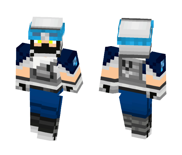 ቸዑዑሪን | Blue Engineer - Male Minecraft Skins - image 1