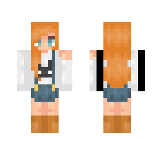 Milky orange ???? +new shading.? - Female Minecraft Skins - image 2
