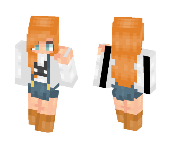 Milky orange ???? +new shading.? - Female Minecraft Skins - image 1