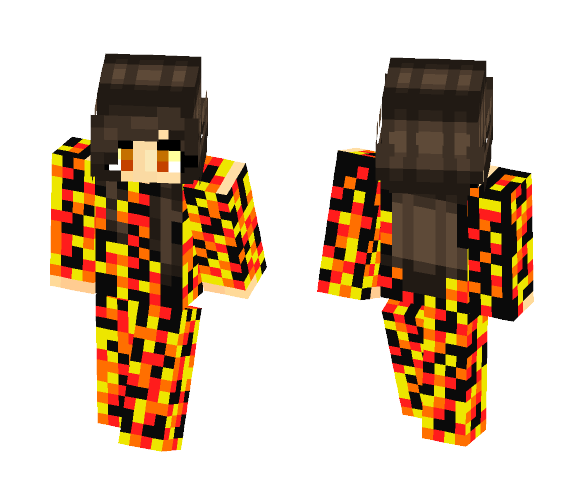 Fire Costume - Female Minecraft Skins - image 1