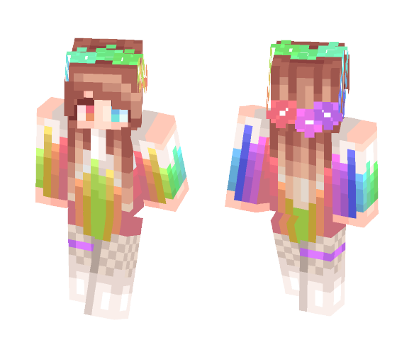 -=+мαу+=- R4inbow - Female Minecraft Skins - image 1