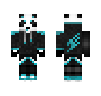 Cyan/Blue Panda - Male Minecraft Skins - image 2